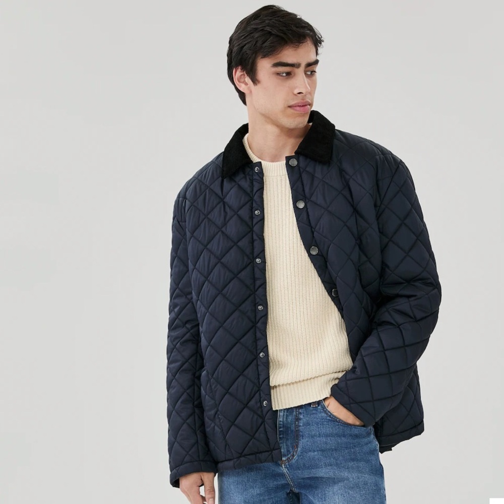 Quilted barn jacket